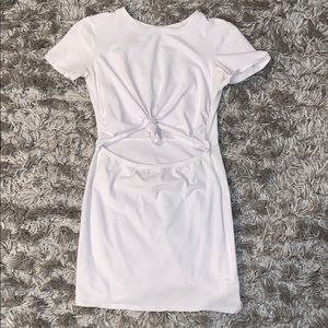 white knot dress